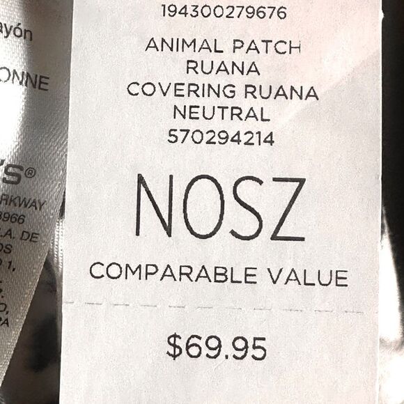 Chico's Animal Patch Cheetah Print Wrap Shawl One size Fits All NWT 📦 - Picture 7 of 10